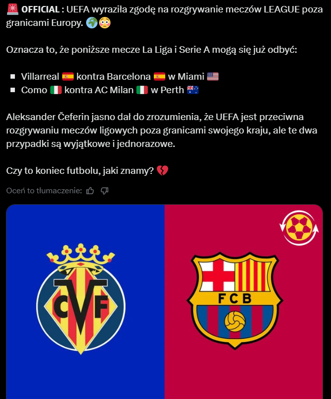 HIT! Barca i Milan zagrają swoje LIGOWE mecze POZA EUROPĄ! Wiadomo gdzie!